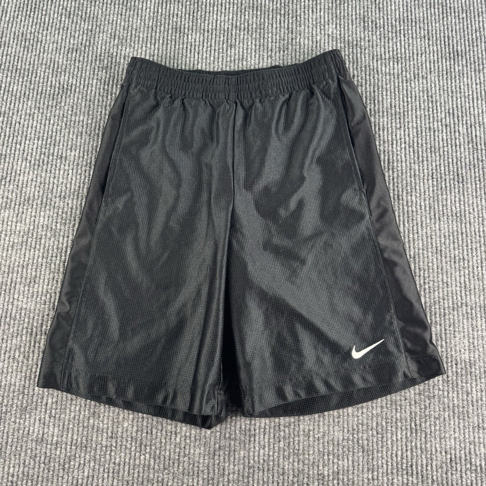 Nike Shorts Men Small Black Mesh Basketball Dazzle Athletic Shiny Smooth y2k